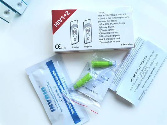 Инфекция наборов теста ВИЧ 25pcs/Box собственной личности диагностическая быстрая обнаруживает антитела в крови