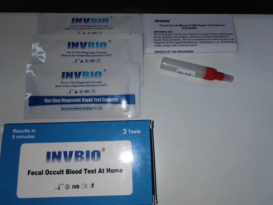 Дом набора анализа крови быстрого диагностического шага 1pcs одно фекальный оккультный использует быстрое обнаружение