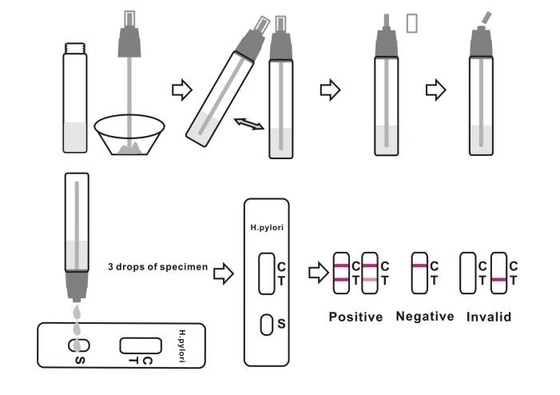 Инфекционные заболевания H Pylori Stool Test Kit Helicobacter Pylori Antigen Instant