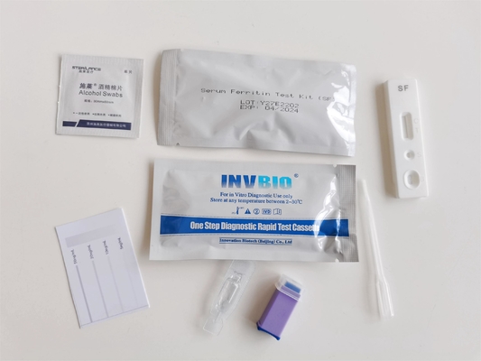 Тесты набора 2 теста быстрого Ferritin кассеты теста Assay иммунофлуоресценции быстрого ровные/коробка