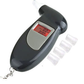 Цепь Breathalyzer алкоголя цифров Bactrack полицейской машины ключевая с батареей щелочных аккумуляторов