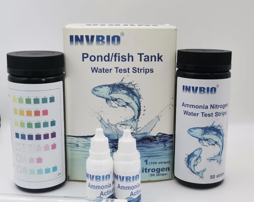 Высокая точность Invbio аквариумная вода испытание полосы аммиака нитраты рыбный резервуар свинцовый тест