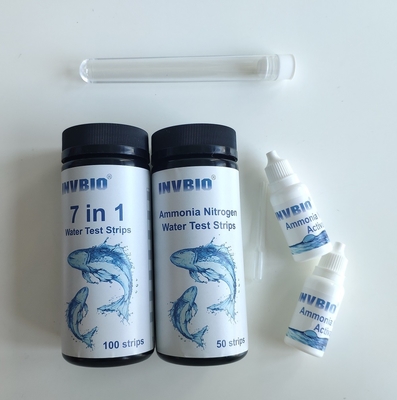 Высокая точность Invbio аквариумная вода испытание полосы аммиака нитраты рыбный резервуар свинцовый тест