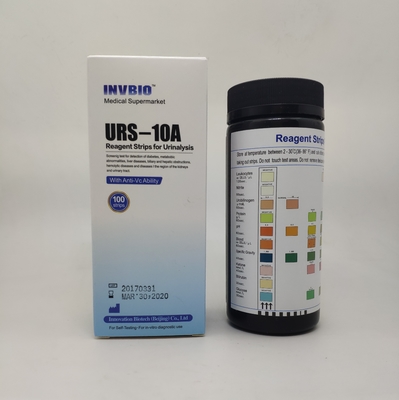Прокладки теста клинического анализа мочи параметра INVBIO 10 in vitro