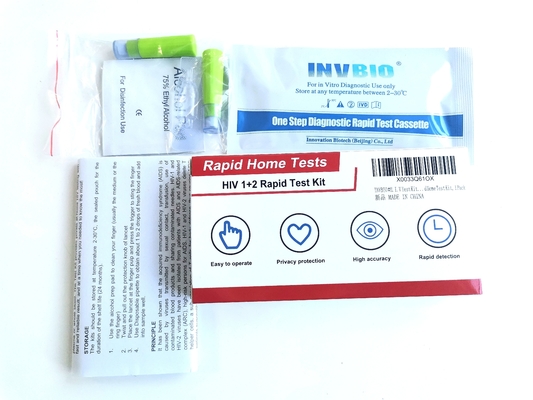 Точные результаты Hiv 1/2 Rapid Blood Test Kit CE одобрен